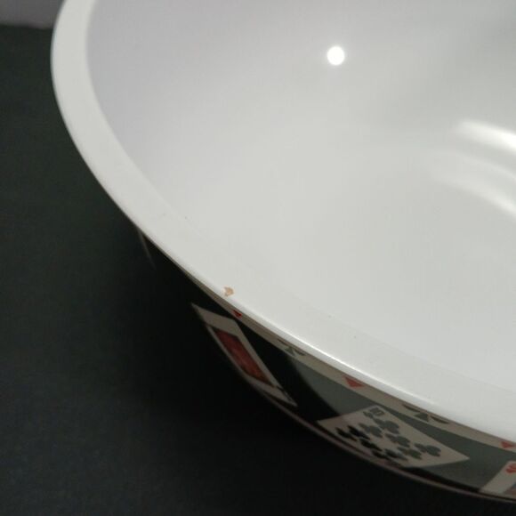 Vintage Coca Cola Bowl Playing Card Theme Rare SAKURA 12" Rare HTF - Picture 4 of 8